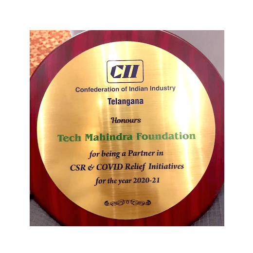 Confederation of India Industry, Telangana recognises Tech Mahindra Foundation's CSR & COVID Relief Initiatives for the year 2020-21